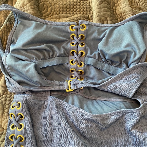 5/$25! Time and Tru blue lace up swim suit size large - Picture 7 of 7